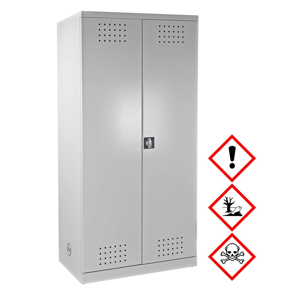 Immagine del prodotto n. 2: Armadietto per sostanze chimiche HEMMDAL con 4 vaschette di raccolta, HxBxT 1.920 x 920 x 580 mm