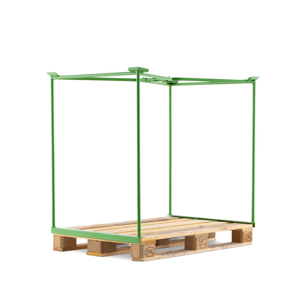 Produktabbildung Nr. 1: BASIC Gitteraufsatzrahmen offen, HxBxT 1.000 x 1.200 x 800 mm, maigrün