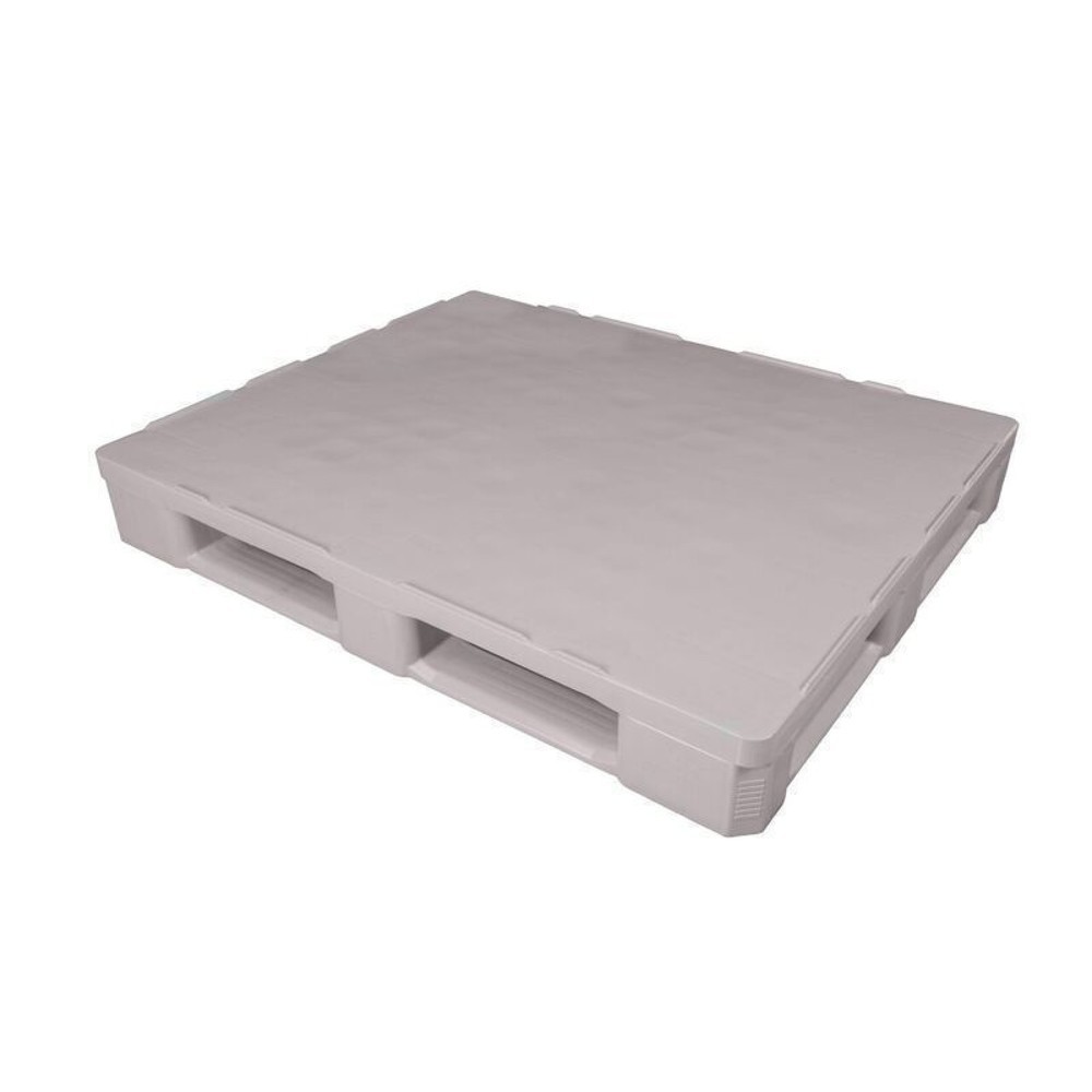 Produktabbildung: Basic Hygiene-Kunststoff-Palette, statische Tragkraft 7.500 kg, LxB 1.200 x 1.000 mm, 5 Kufen