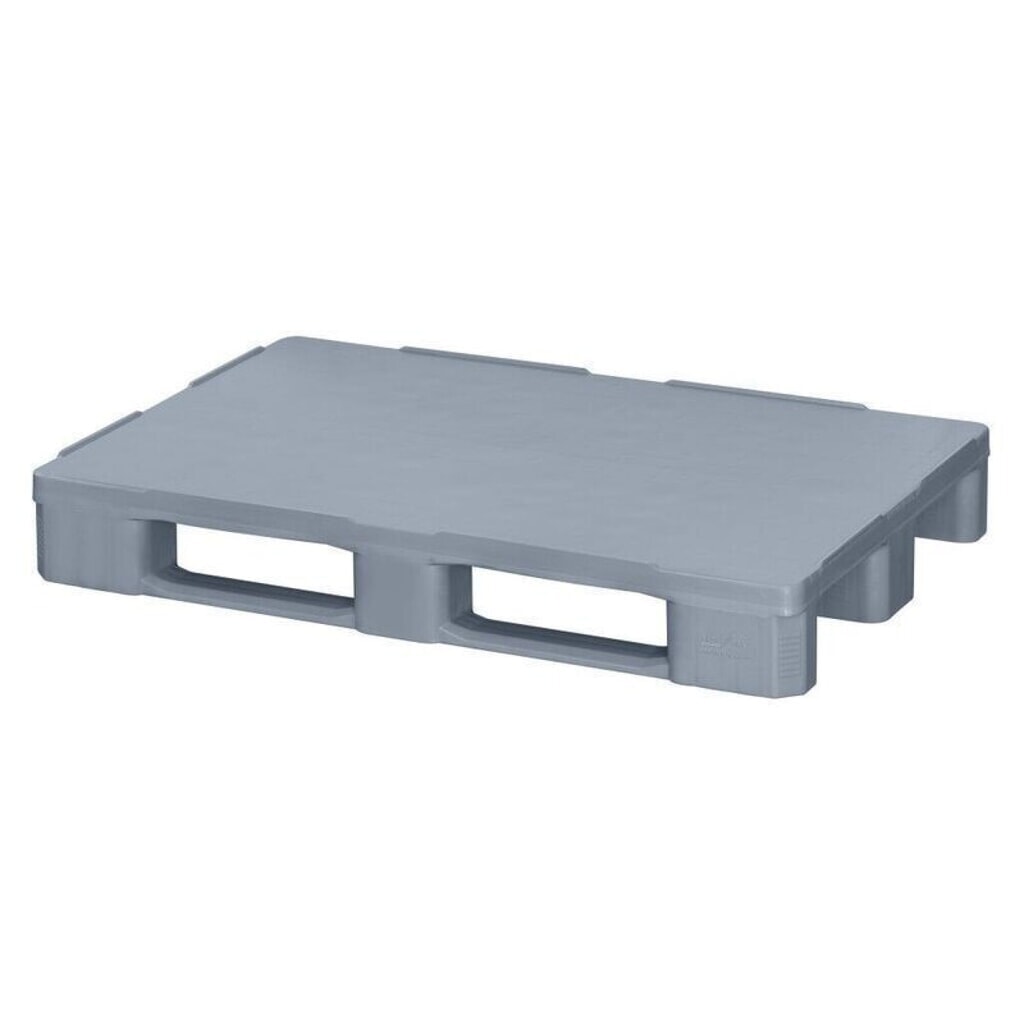 Basic Hygiene-Kunststoff-Palette, statische Tragkraft 5.000 kg, LxB 1.200 x 800 mm, 3 Kufen Produktabbildung: Basic Hygiene-Kunststoff-Palette, statische Tragkraft 5.000 kg, LxB 1.200 x 800 mm, 3 Kufen
