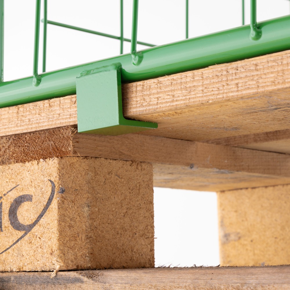 Productafbeelding nr. 7: HEMMDAL opzetframe voor pallets met klep, maaswijdte 100 x 100 mm, hxbxd 1.600 x 1.200 x 800 mm, meigroen