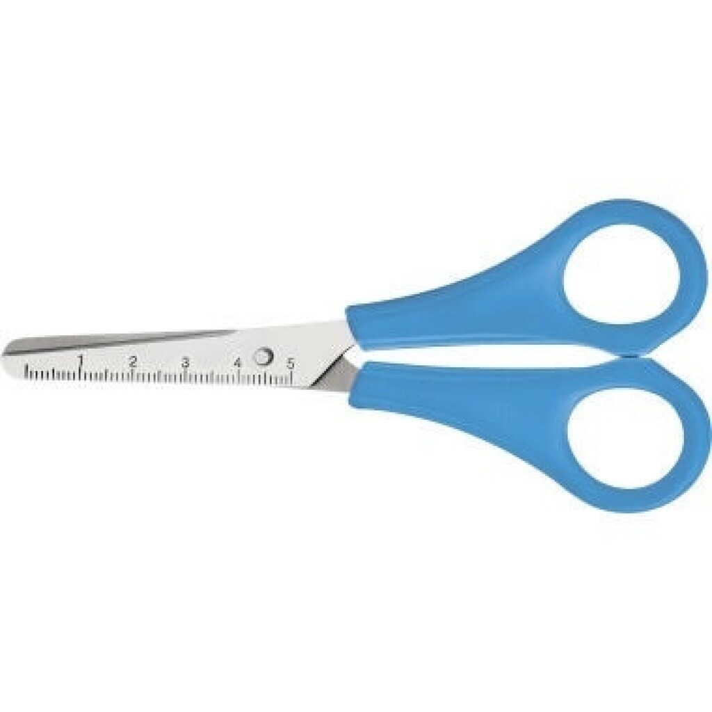 Westcott Kinderschere E-21592 00 13cm 5 Zoll rund hellblau Produktabbildung: Westcott Kinderschere E-21592 00 13cm 5 Zoll rund hellblau