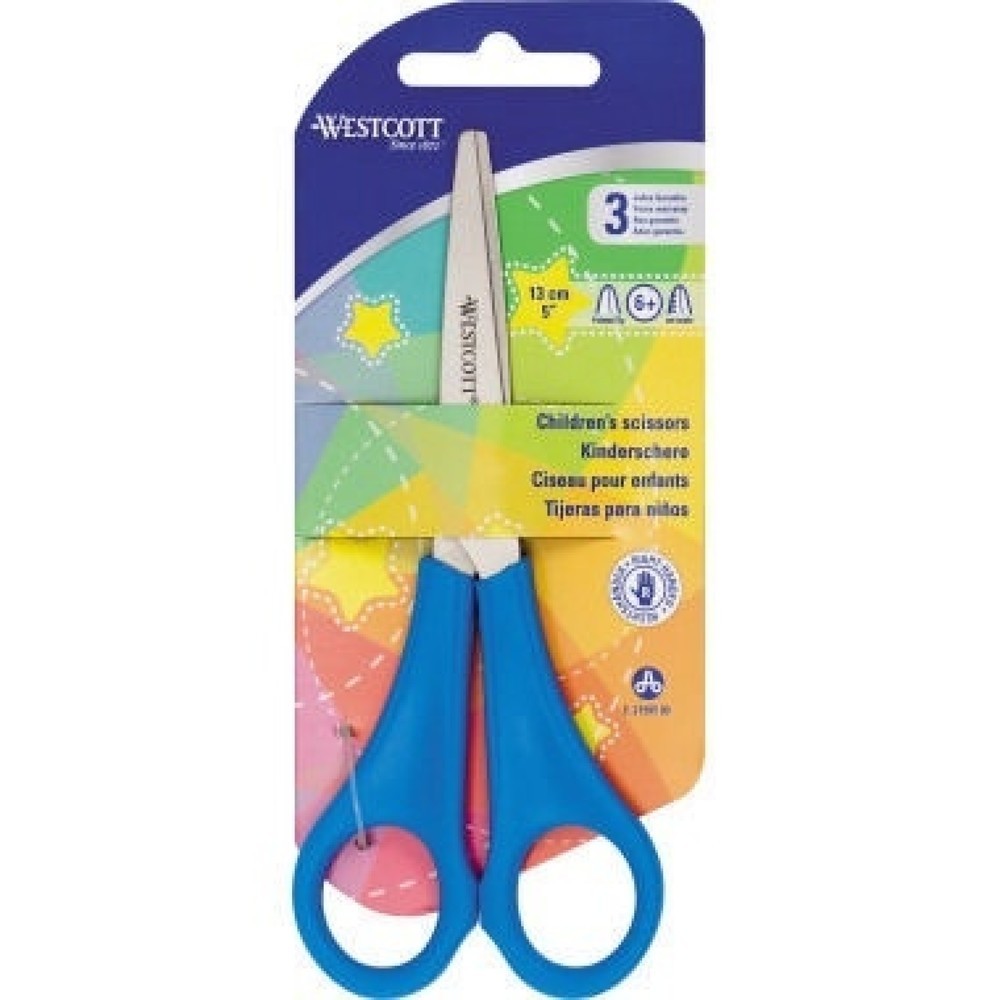 Produktabbildung: Westcott Kinderschere E-21595 00 13cm 5 Zoll spitz blau