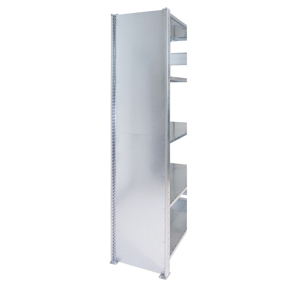 Número de imagen del producto 3: Bastidor completamente chapado con perfil en T MULTIplus para estantería de cargas pequeñas SCHULTE, galvanizado, premontado, H x L 2.500 x 300 mm