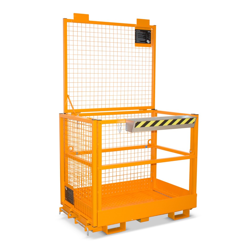 Produktabbildung: Bauer® Arbeitskorb, Ausführung D, beidseitige Aufnahme