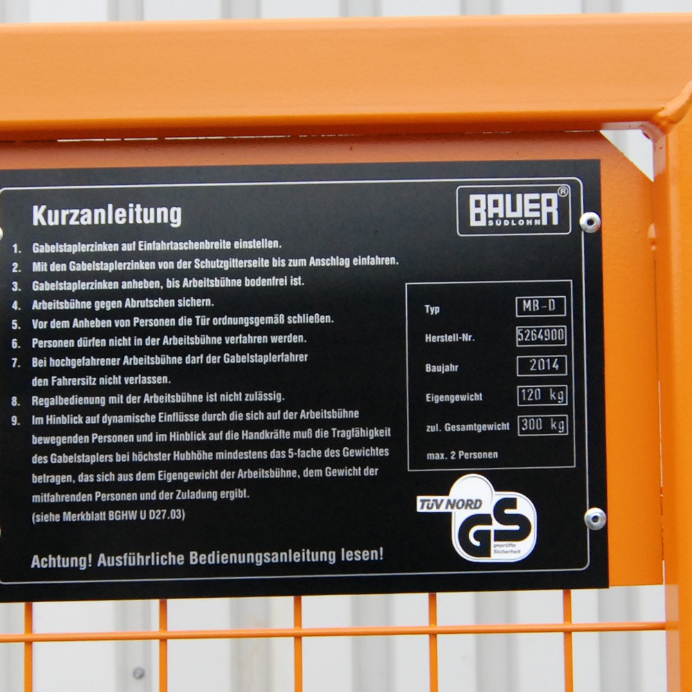 Produktabbildung Nr. 5: Bauer® Arbeitskorb Premium, Ausführung D, längs