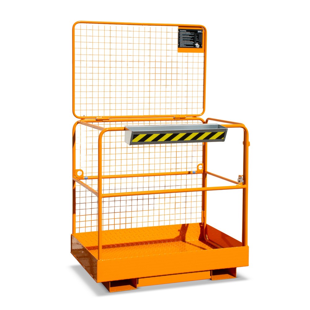 Produktabbildung: Bauer® Arbeitskorb SIKO, Ausführung D, zul. Gesamtgewicht 300 kg, breit