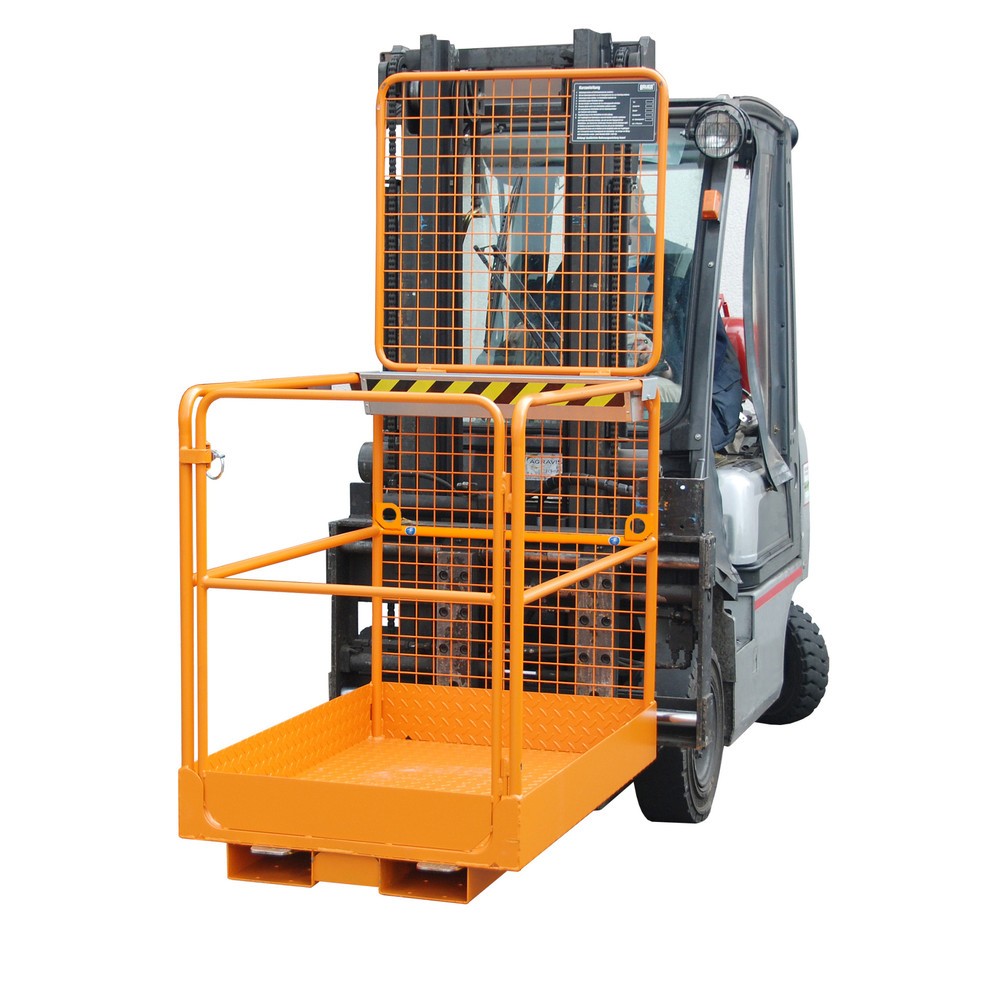 Produktabbildung: Bauer® Arbeitskorb SIKO-L, Ausführung D, zul. Gesamtgewicht 300 kg, längs