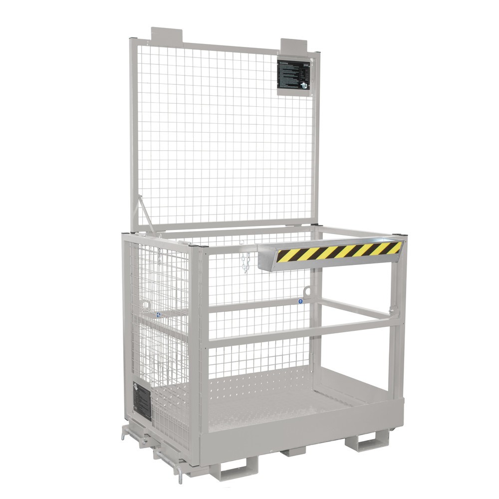 Produktabbildung Nr. 2: Bauer® Arbeitskorb Typ MB-II, Ausführung D, beidseitige Aufnahme, verzinkt