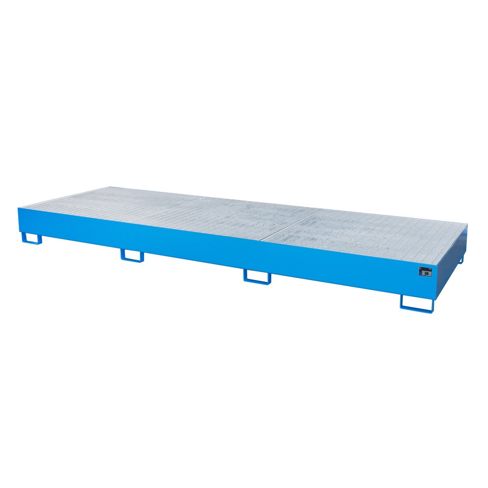 Produktabbildung Nr. 1: Bauer® Auffangwanne aus Stahl für 3x KTC/IBC, lichtblau