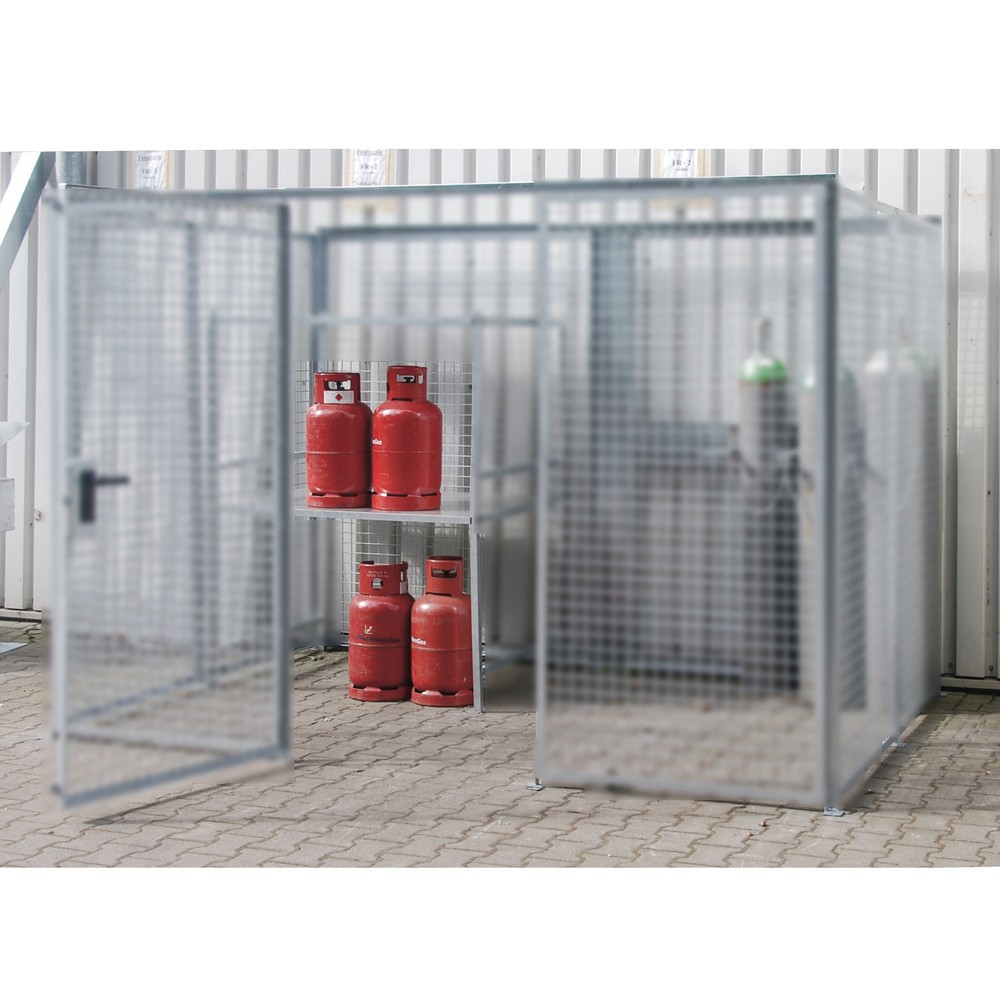 N° de l'image du produit 2 : Bauer® Bâti pour caisse de stockage pour bouteilles de gaz TRG 280, H x l x P 850 x 1 300 x 1 000 mm