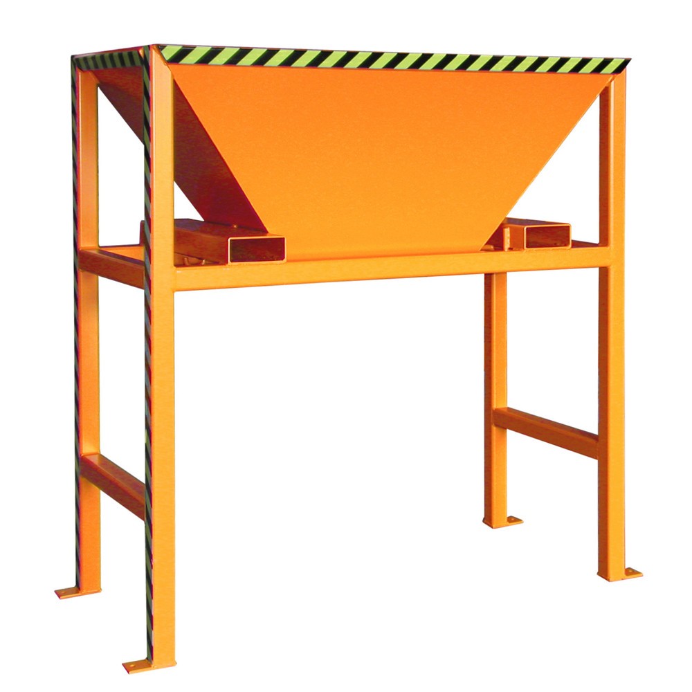 Produktabbildung Nr. 1: Bauer® Befülltrichter für Transportsäcke BIG BAG, HxBxT 2.050 x 1.980 x 980 mm, RAL 2000 gelborange