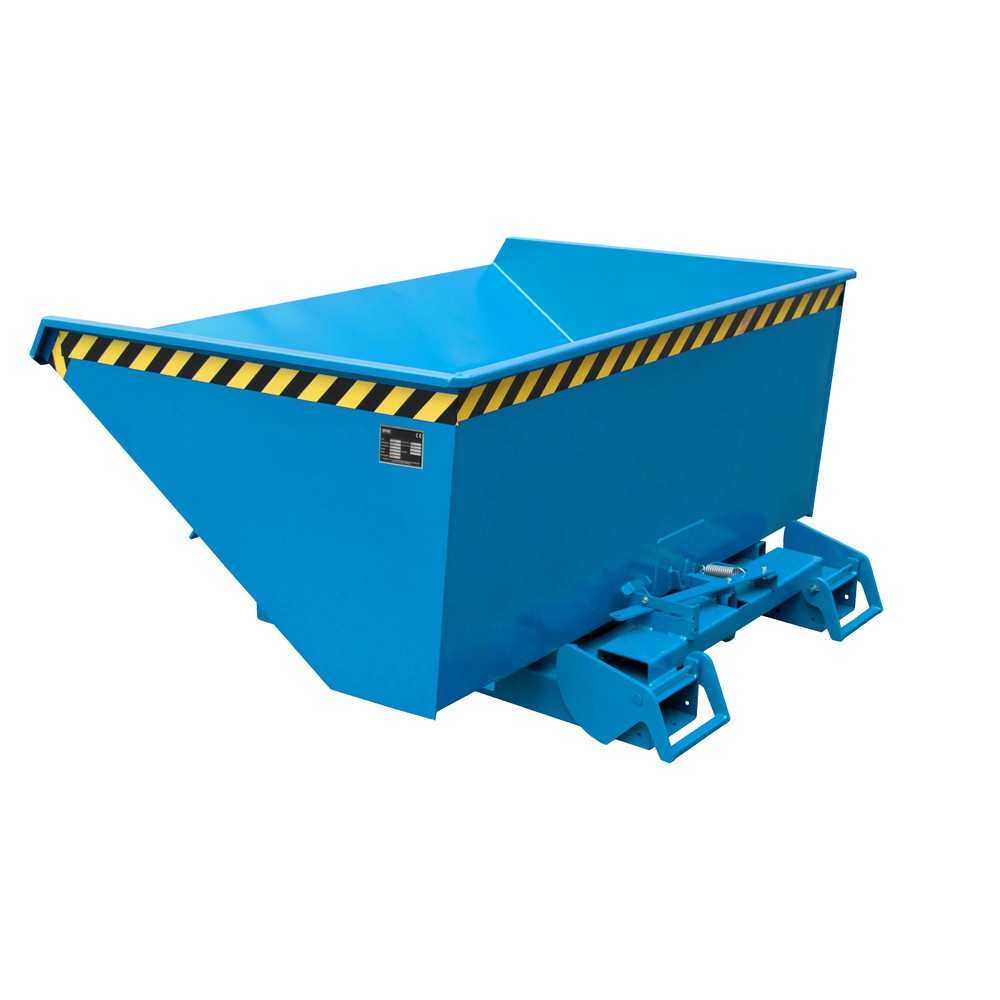 N° de l'image du produit 3 : Bauer® Benne basculante à mécanisme automatique anti-chute, capacité de charge 1 000 kg, peinte, volume 0,6 m³, RAL 3000 rouge feu