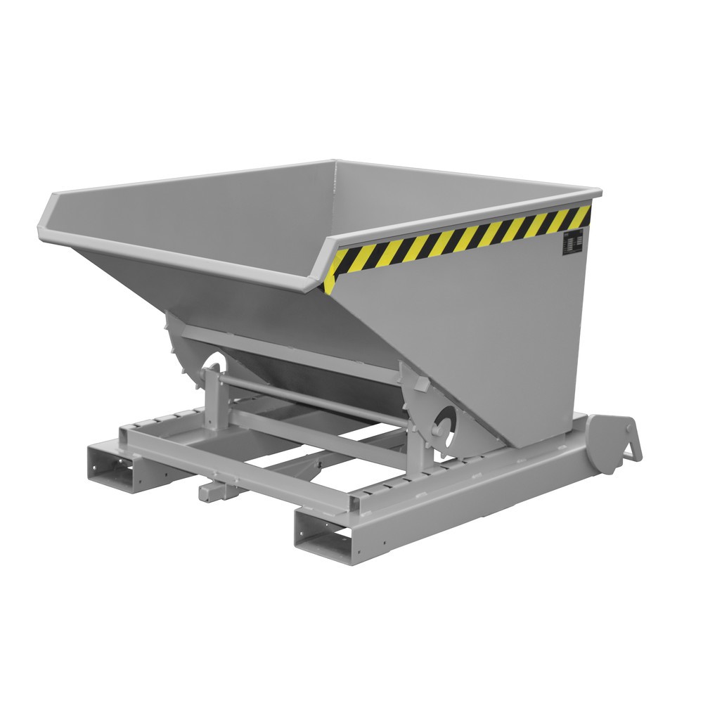 Illustration du produit: Bauer® Benne basculante à mécanisme automatique anti-chute, capacité de charge 1 000 kg, peinte, volume 0,6 m³, RAL 7005 gris souris
