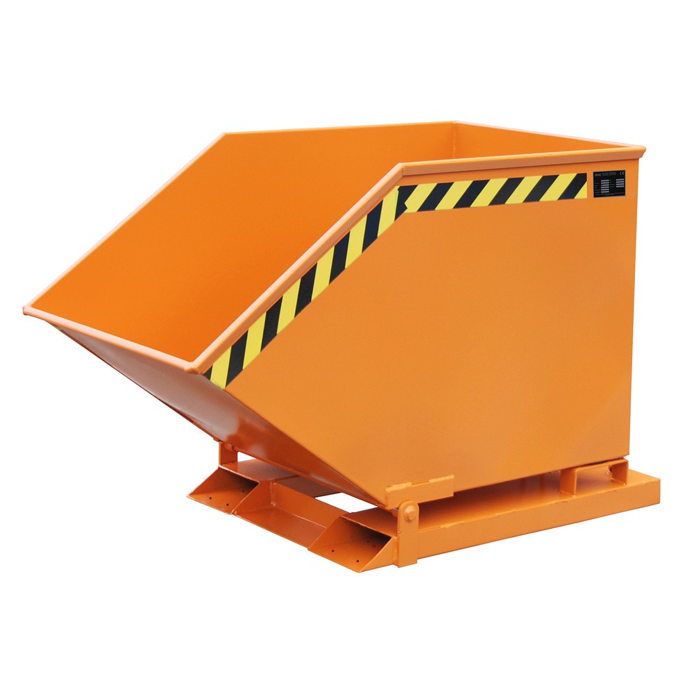Illustration du produit: Bauer® Benne basculante, benne en forme de caisse, peinte, volume 0,4 m³, RAL 2000 orangé jaune