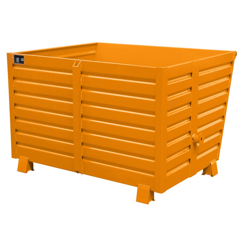 Illustration du produit: Bauer® Benne basculante empilable, peint, volume 1,5 m³, RAL 2000 orangé jaune