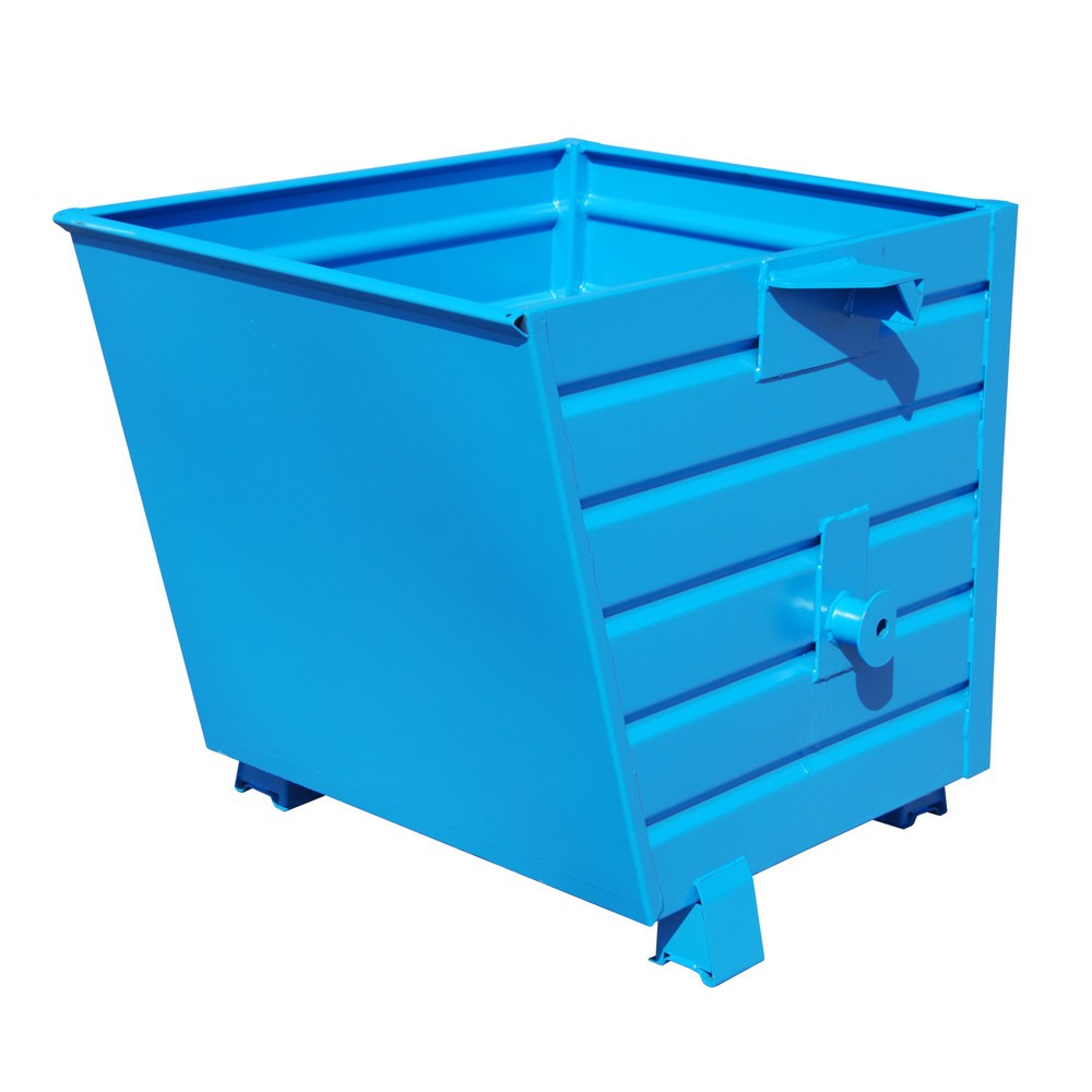 Illustration du produit: Bauer® Benne basculante empilable, peint, volume 0,55 m³, RAL 5012 bleu clair