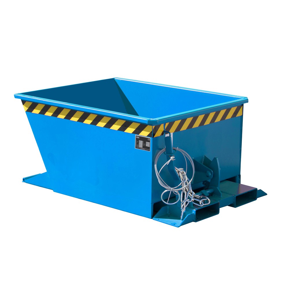 N° de l'image du produit 1 : Bauer® Bennes basculantes pour trains de remorques, peintes, volume 0,3 m³, RAL 5012 bleu clair