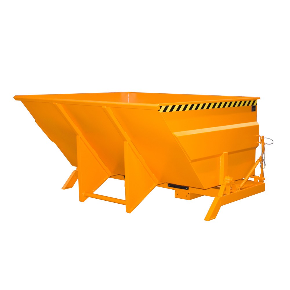 Illustration du produit: Bauer® Benne basculante à structure grande contenance, peinte, volume 3 m³, RAL 2000 orangé jaune