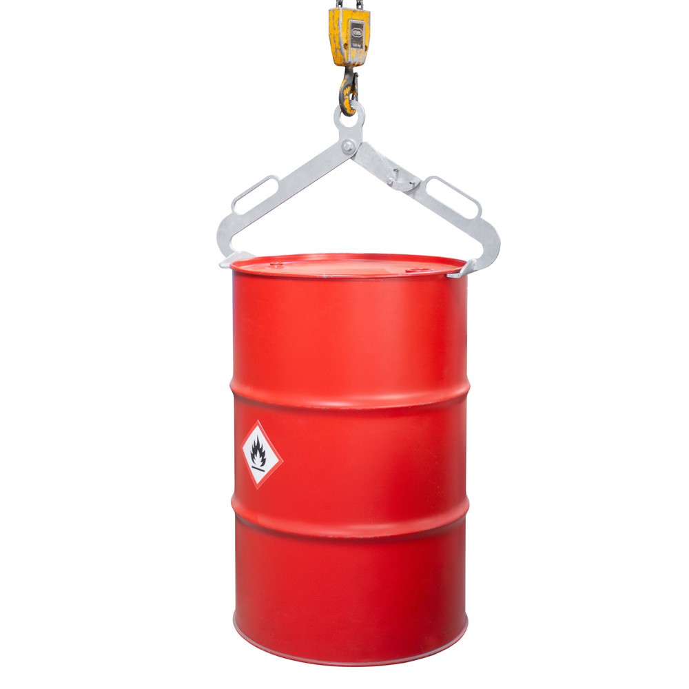 Číslo obrázka výrobku 2: Bauer® Bubnové chápadlo LGZ pre stojace 200-litrové oceľové plechy a oceľové vrchnáky, galvanizované