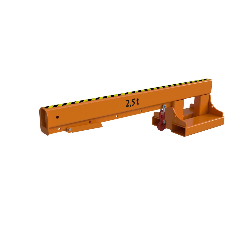 N° de l'image du produit 2 : Bauer® bras de levage type KT-K, portée jusqu’à 1 870 mm, capacité de charge jusqu’à 2 500 kg, RAL 2000 orangé jaune
