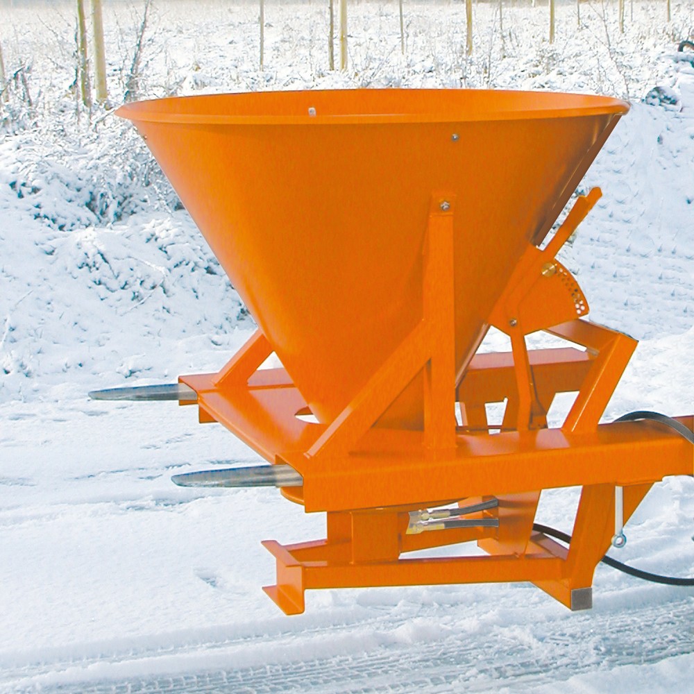 N° de l'image du produit 2 : Bauer® Chariot épandeur pour chariot élévateur à fourche, 265 litres