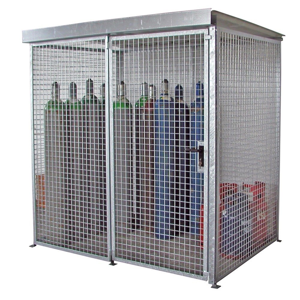 Imagen del producto: Bauer® Contenedor de bombonas de gas con tejadillo, 1 puerta, 48 bombonas