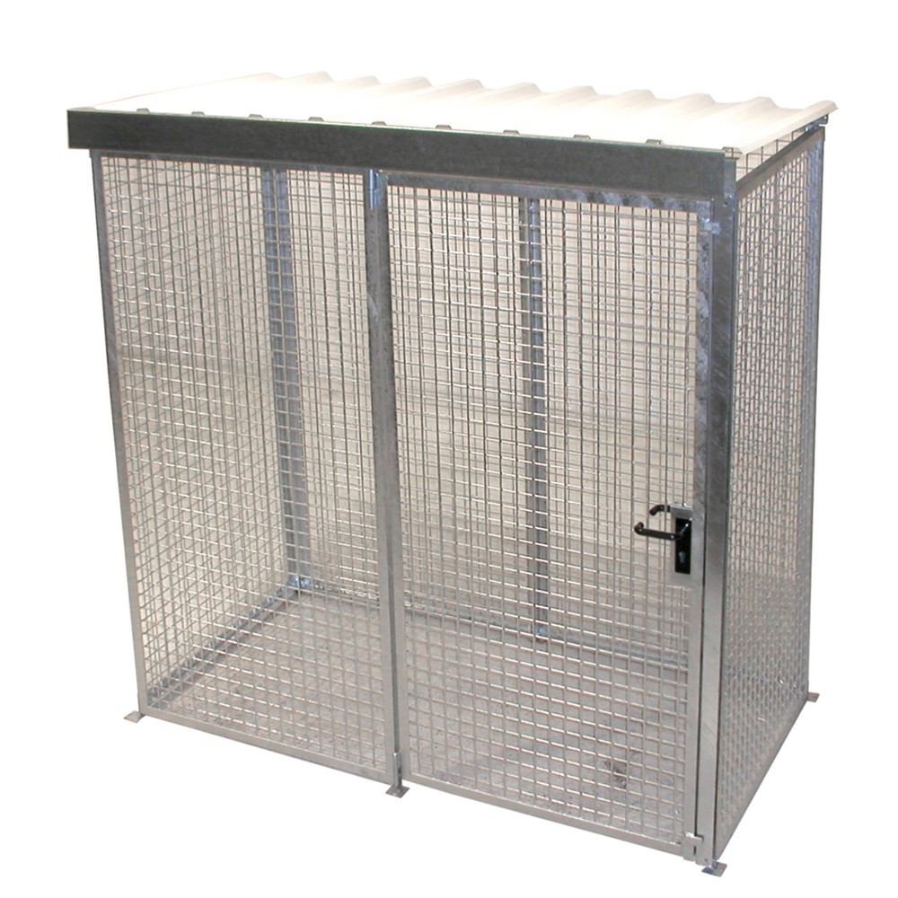 Illustration du produit: Bauer® Conteneur pour bouteilles de gaz avec toit, 1 porte, 32 bouteilles
