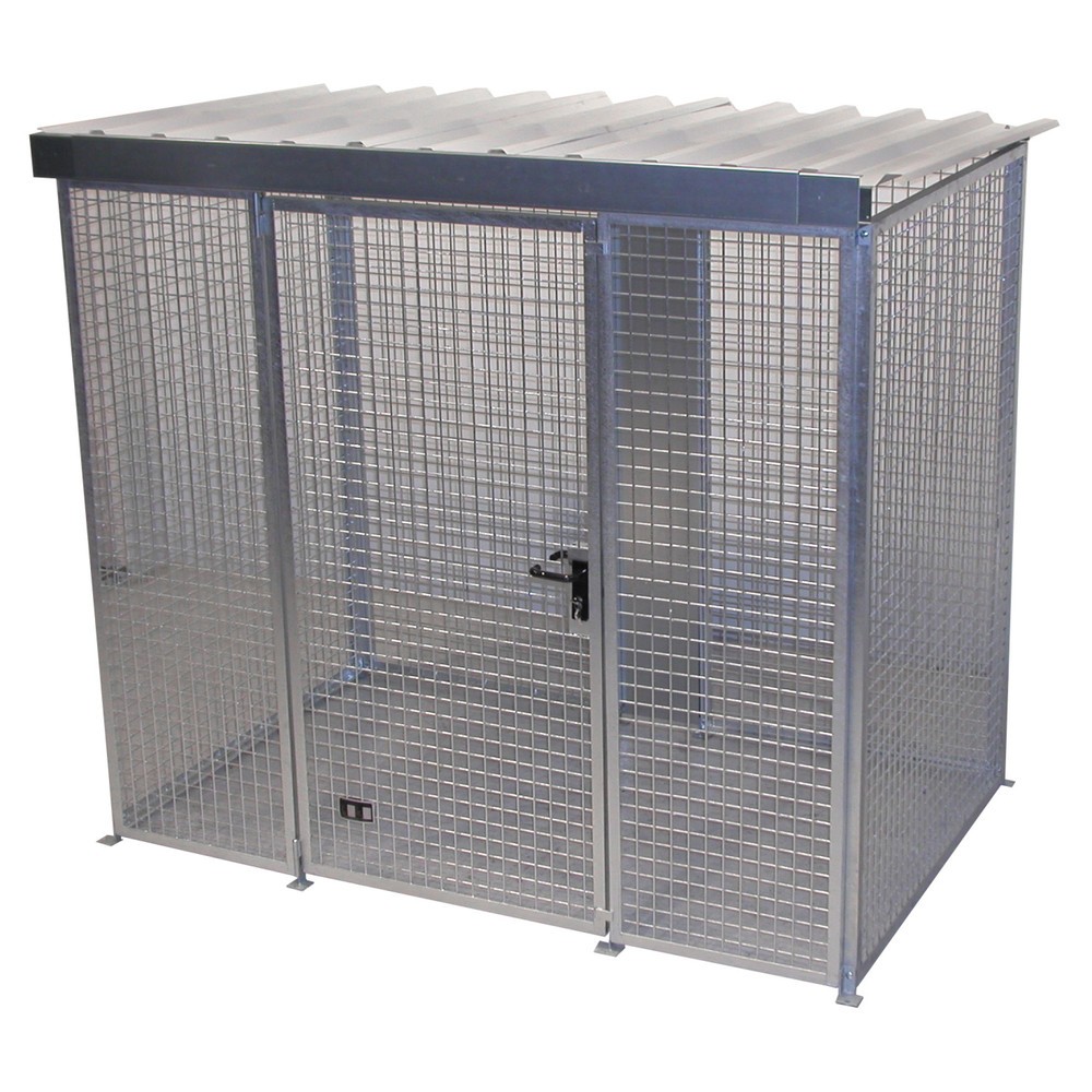 Illustration du produit: Bauer® Conteneur pour bouteilles de gaz avec toit, 1 porte, 60 bouteilles