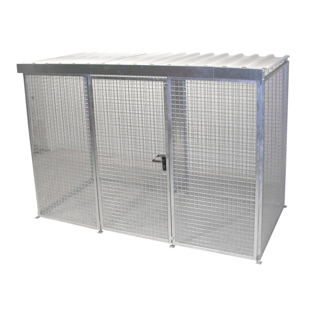 Illustration du produit: Bauer® Conteneur pour bouteilles de gaz avec toit, 1 porte, 78 bouteilles