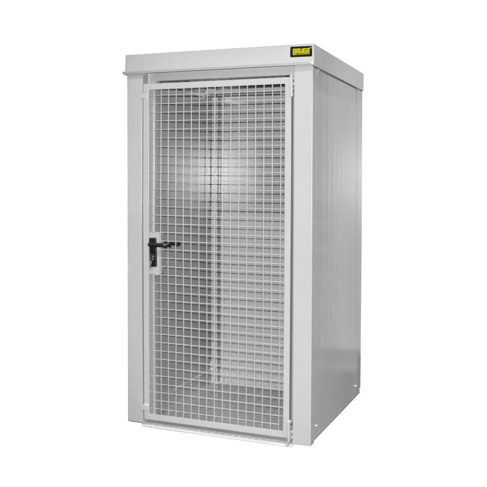 Illustration du produit: Bauer® Conteneur de stockage pour bouteilles de gaz GFC-B, ininflammable, pour max. 9 bouteilles, gris blanc