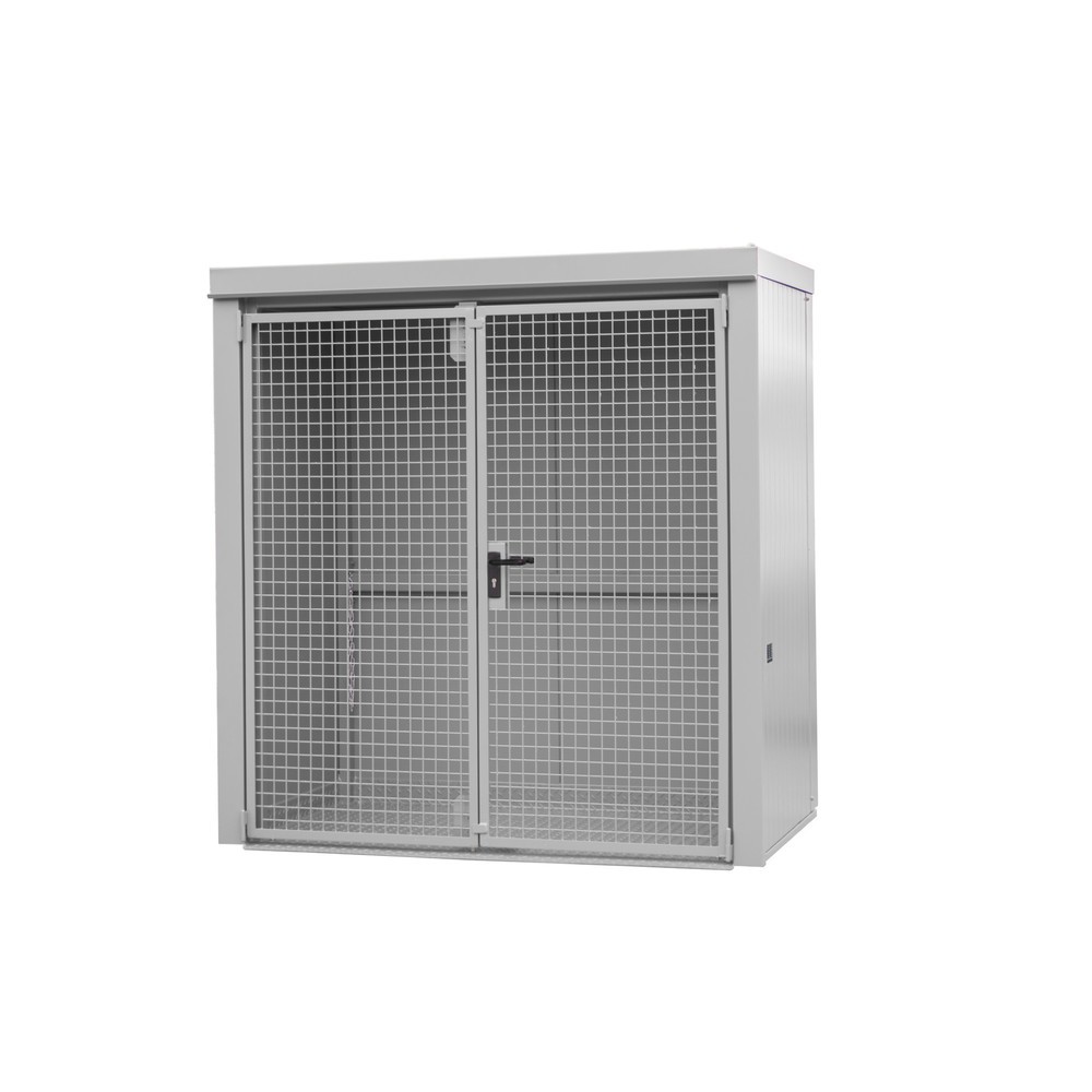 Illustration du produit: Bauer® Conteneur de stockage pour bouteilles de gaz GFC-B, ininflammable, pour max. 28 bouteilles, gris souris