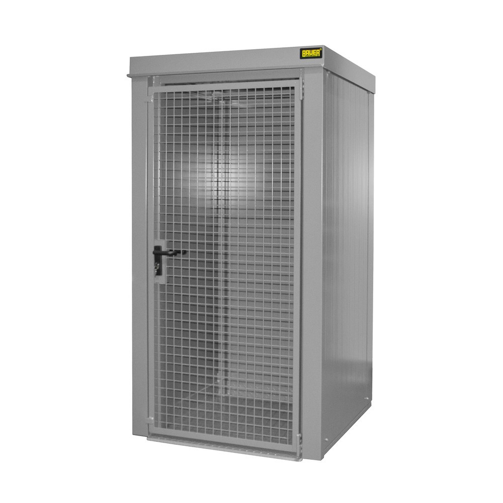 Illustration du produit: Bauer® Conteneur de stockage pour bouteilles de gaz GFC-B, ininflammable, pour max. 9 bouteilles, gris souris