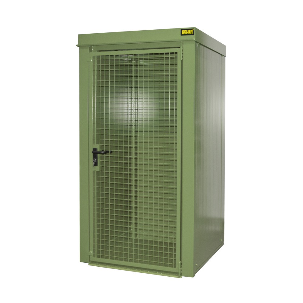 Illustration du produit: Bauer® Conteneur de stockage pour bouteilles de gaz GFC-B, ininflammable, pour max. 9 bouteilles, vert réséda