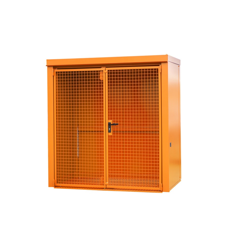 Illustration du produit: Conteneur à bouteilles de gaz pour 28 bouteilles max., résistant au feu, orangé jaune