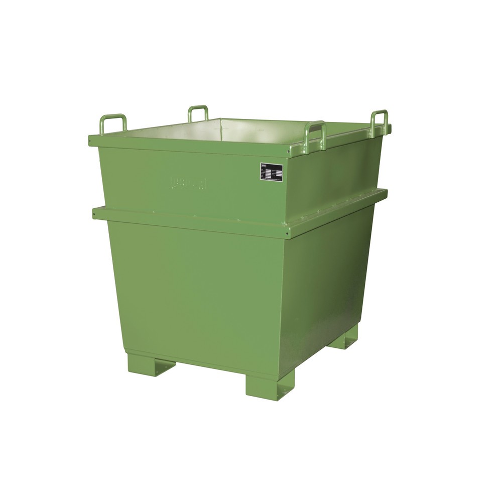 Illustration du produit: Bauer® Conteneur universel type UC, volume 1 m³, RAL 6011 vert réséda