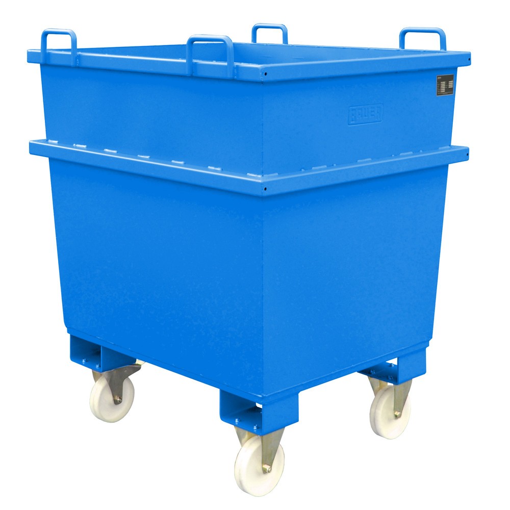 N° de l'image du produit 2 : Bauer® Conteneur universel type UC, volume 1 m³, RAL 5012 bleu clair