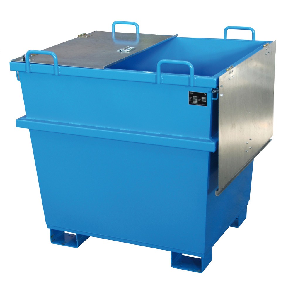 N° de l'image du produit 3 : Bauer® Conteneur universel type UC, volume 1 m³, RAL 5012 bleu clair