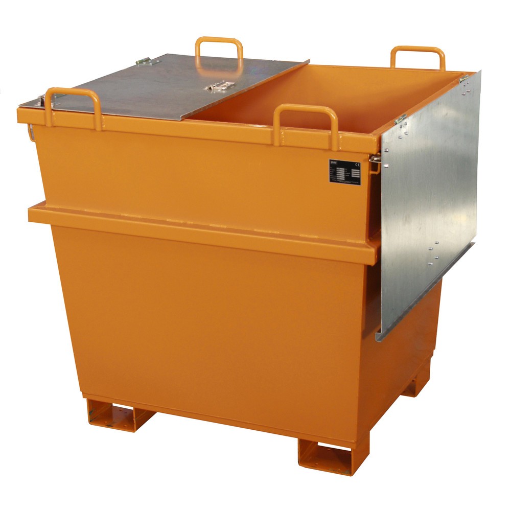 N° de l'image du produit 3 : Bauer® Conteneur universel type UC, volume 1 m³, RAL 2000 jaune orange