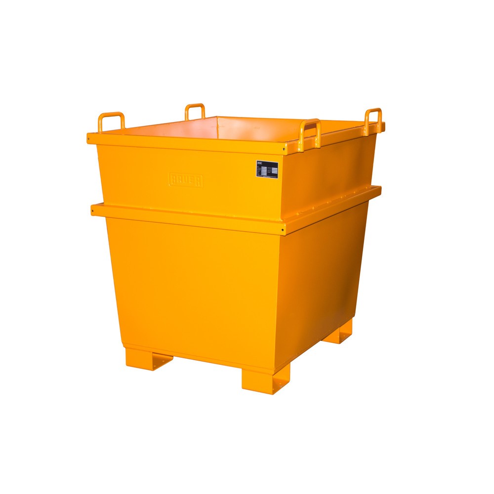 Illustration du produit: Bauer® Conteneur universel type UC, volume 1 m³, RAL 2000 jaune orange