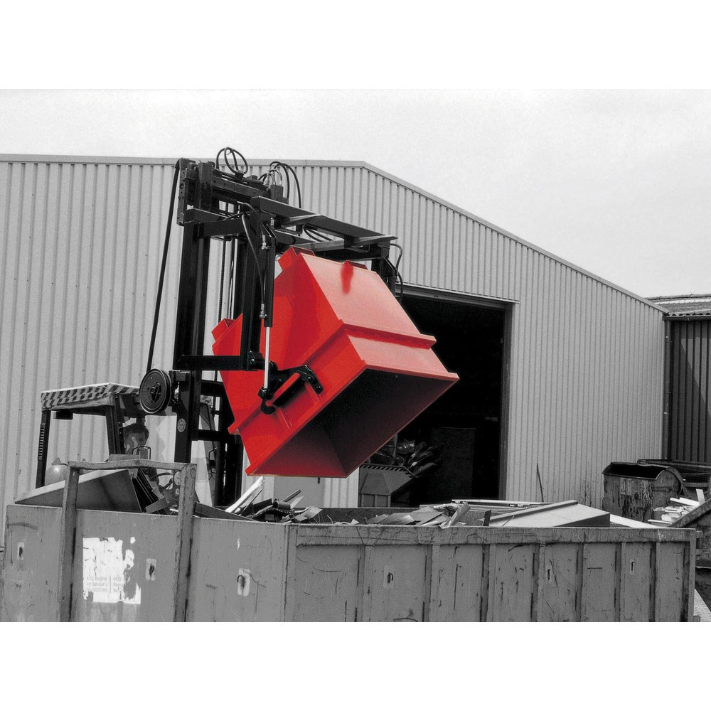 N° de l'image du produit 3 : Bauer® Conteneur universel type UC, volume 0,75 m³, RAL 3000 rouge feu