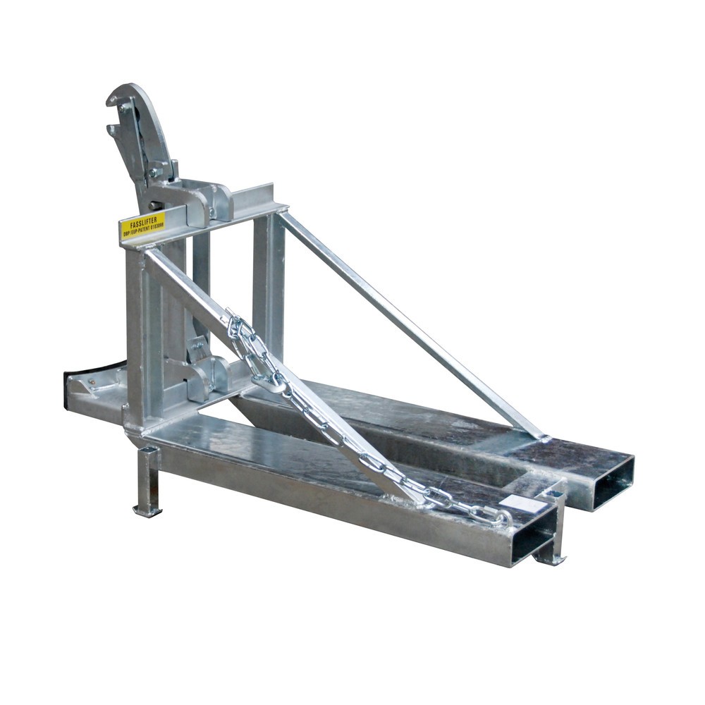 Produktabbildung Nr. 4: Bauer® Fassgreifer, Stahl- und Kunststoff-L-Ringfässer, TK 800 kg, feuerverzinkt