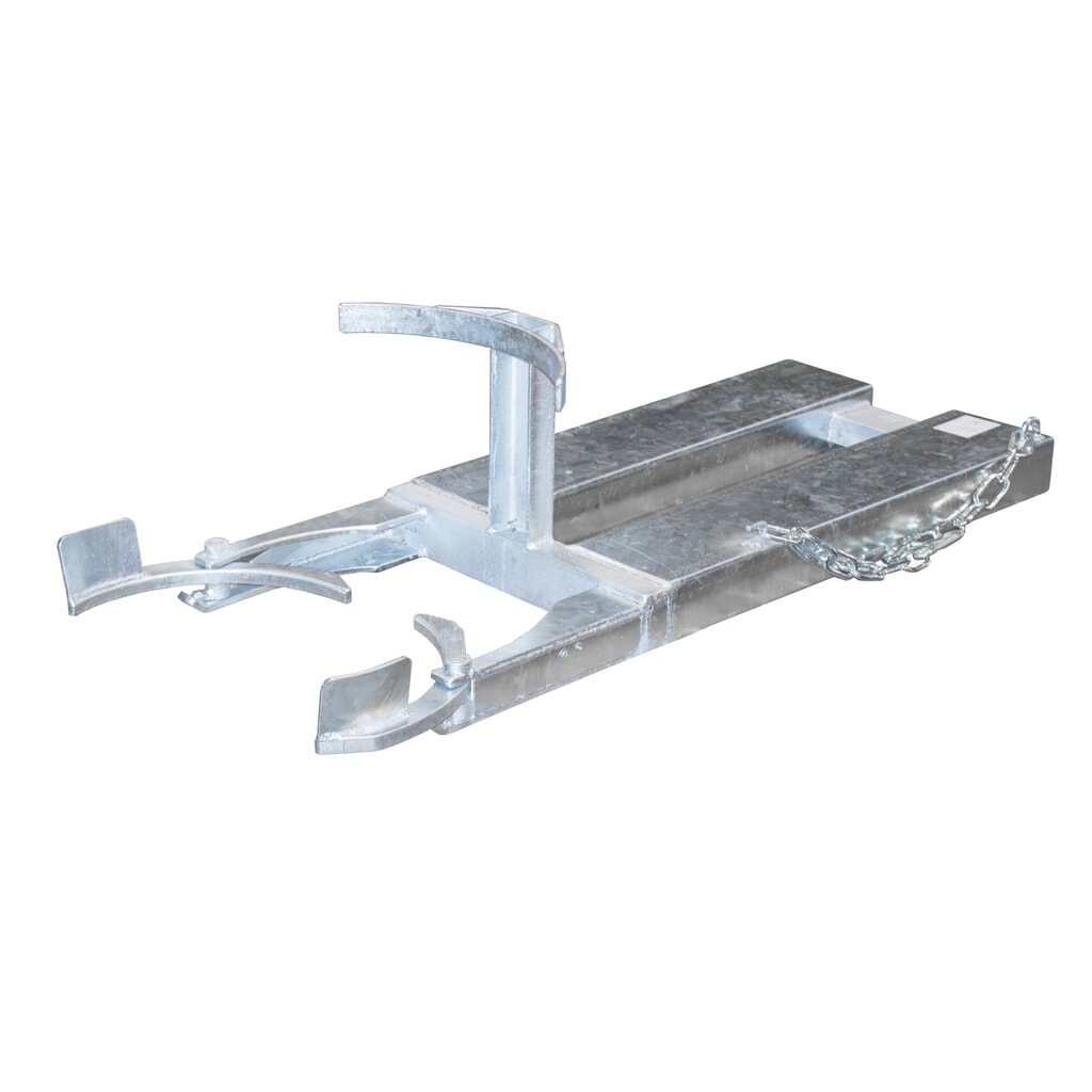 Produktabbildung: Bauer® Fassgreifer FH-I 120 für Kunststoff-Fässer, Stapleranbau, feuerverzinkt