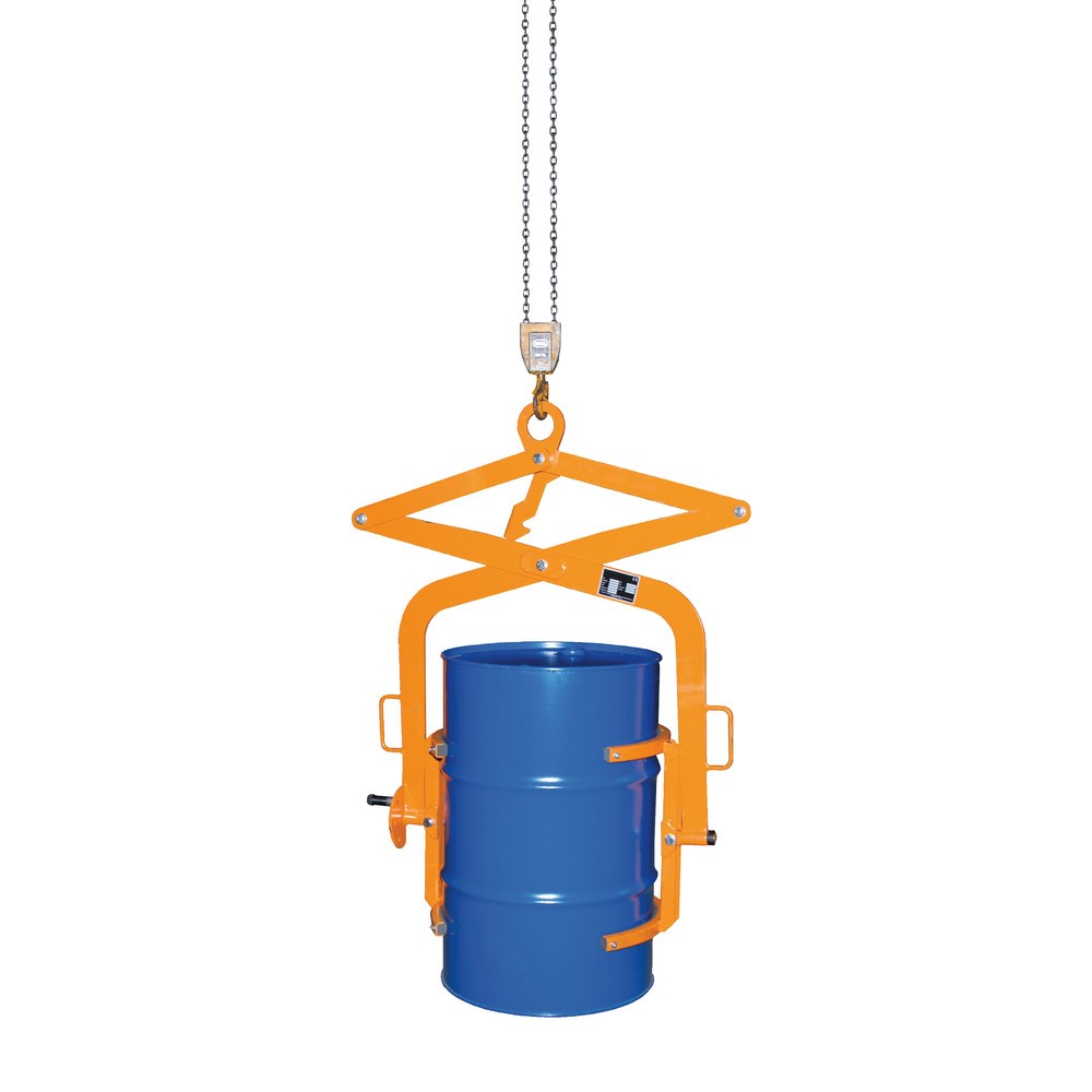 Produktabbildung Nr. 2: Bauer® Fasswendezange für Stahlfässer 60 Liter, TK 100 kg, feuerverzinkt