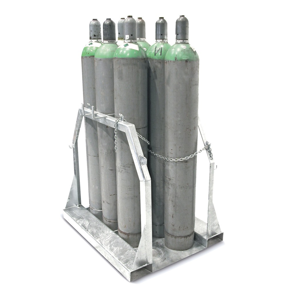 Produktabbildung Nr. 1: Bauer® Gasflaschen-Palette für 8 Gasflaschen à Ø 250 mm