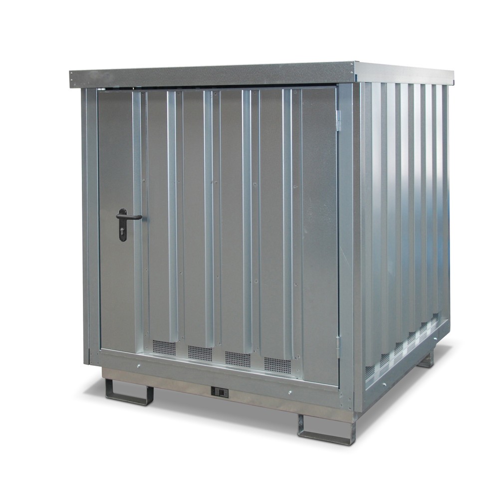 Produktabbildung: Bauer® Gefahrstoff-Depot GD-E 4, inkl. Auffangwanne, verzinkt