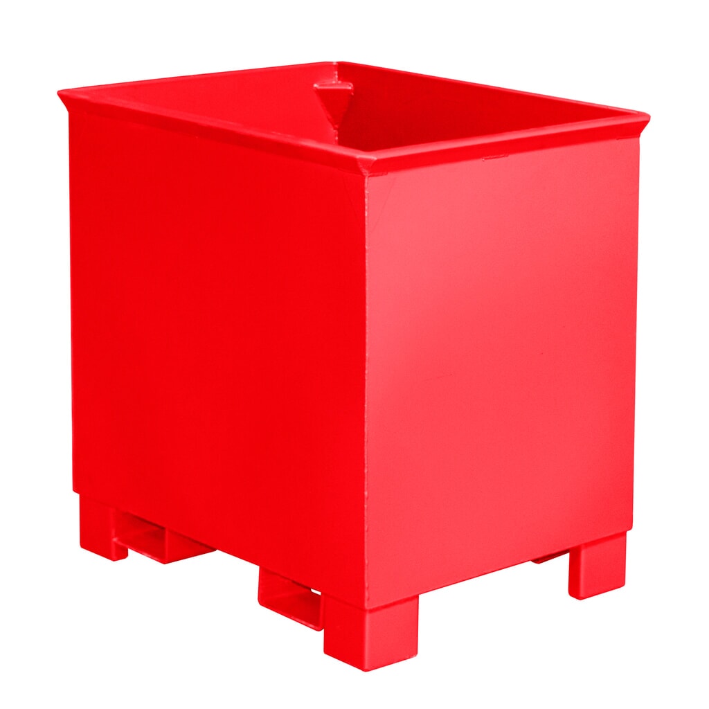 Bauer® Behälter für Routenzüge, lackiert, Volumen 0,8 m³, RAL 7005 mausgrau Produktabbildung Nr. 2: Bauer® Behälter für Routenzüge, lackiert, Volumen 0,8 m³, RAL 7005 mausgrau