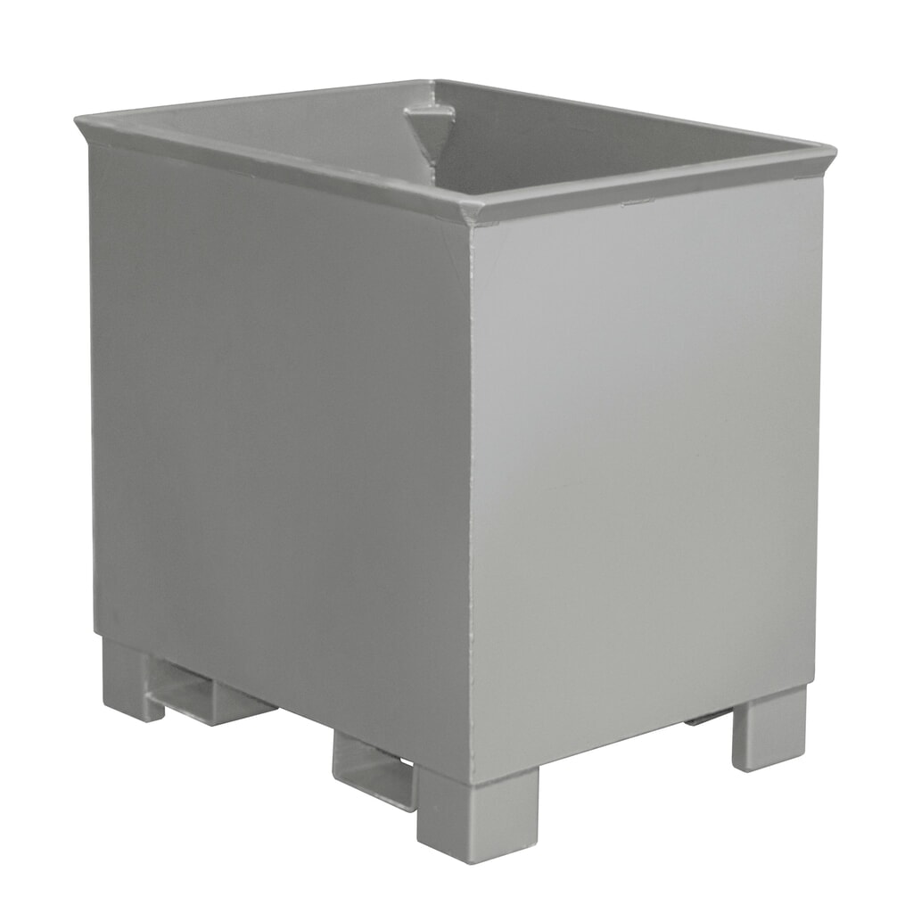 Bauer® Behälter für Routenzüge, lackiert, Volumen 0,8 m³, RAL 7005 mausgrau Produktabbildung Nr. 5: Bauer® Behälter für Routenzüge, lackiert, Volumen 0,8 m³, RAL 7005 mausgrau