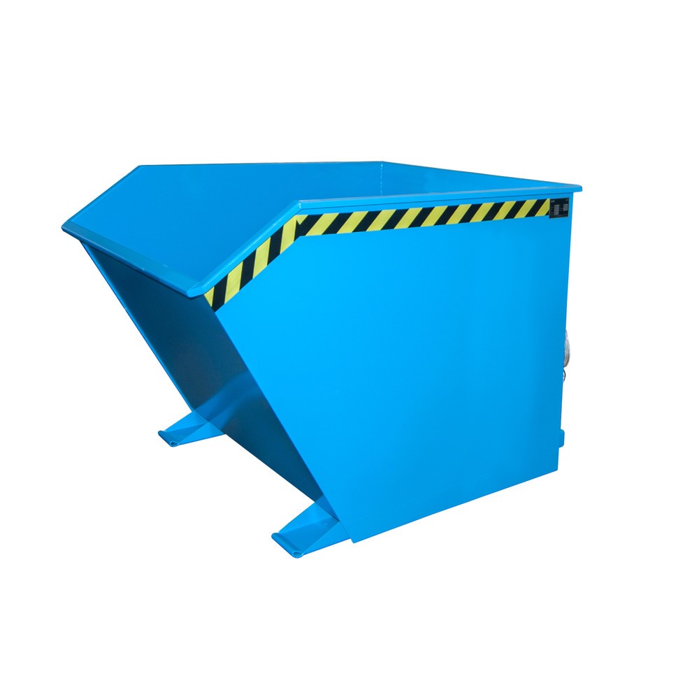 Product afbeelding: Bauer® Kantelbak, lage bouwhoogte, gelakt, volume 1,5 m³, RAL 5012 lichtblauw
