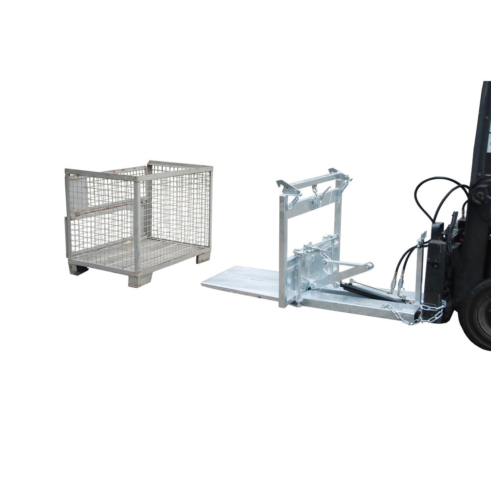 Produktabbildung Nr. 1: Bauer® Kippomat Typ KG-A, Kippvorgang über Staplerhydraulik, feuerverzinkt, TK 500 kg